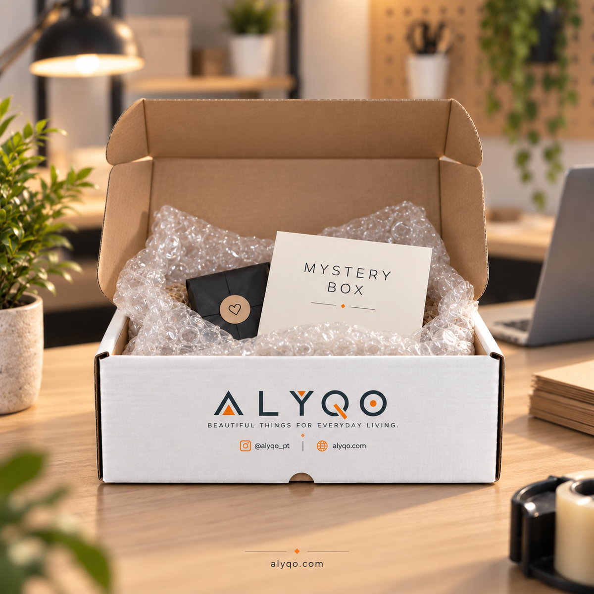 ALYQO Mystery Box surprise box, 3D printed