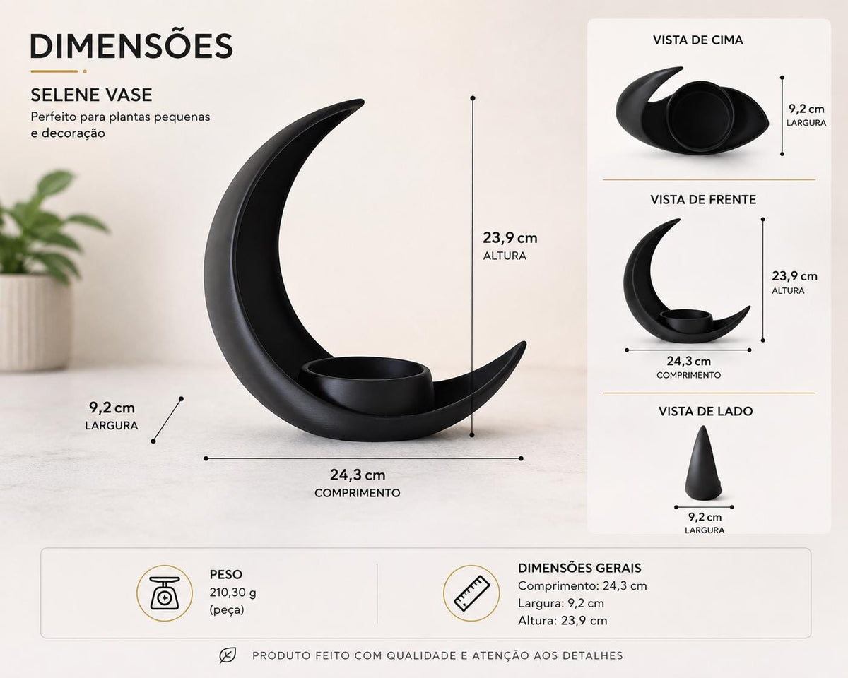 Vaso meia-lua SELENE, foto 6 de 6