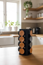 TORRE | Porta-Cápsulas Delta Q para 16 Cápsulas | Suporte Vertical para Café | Organizador de Cápsulas | Coffee Station | ALYQO