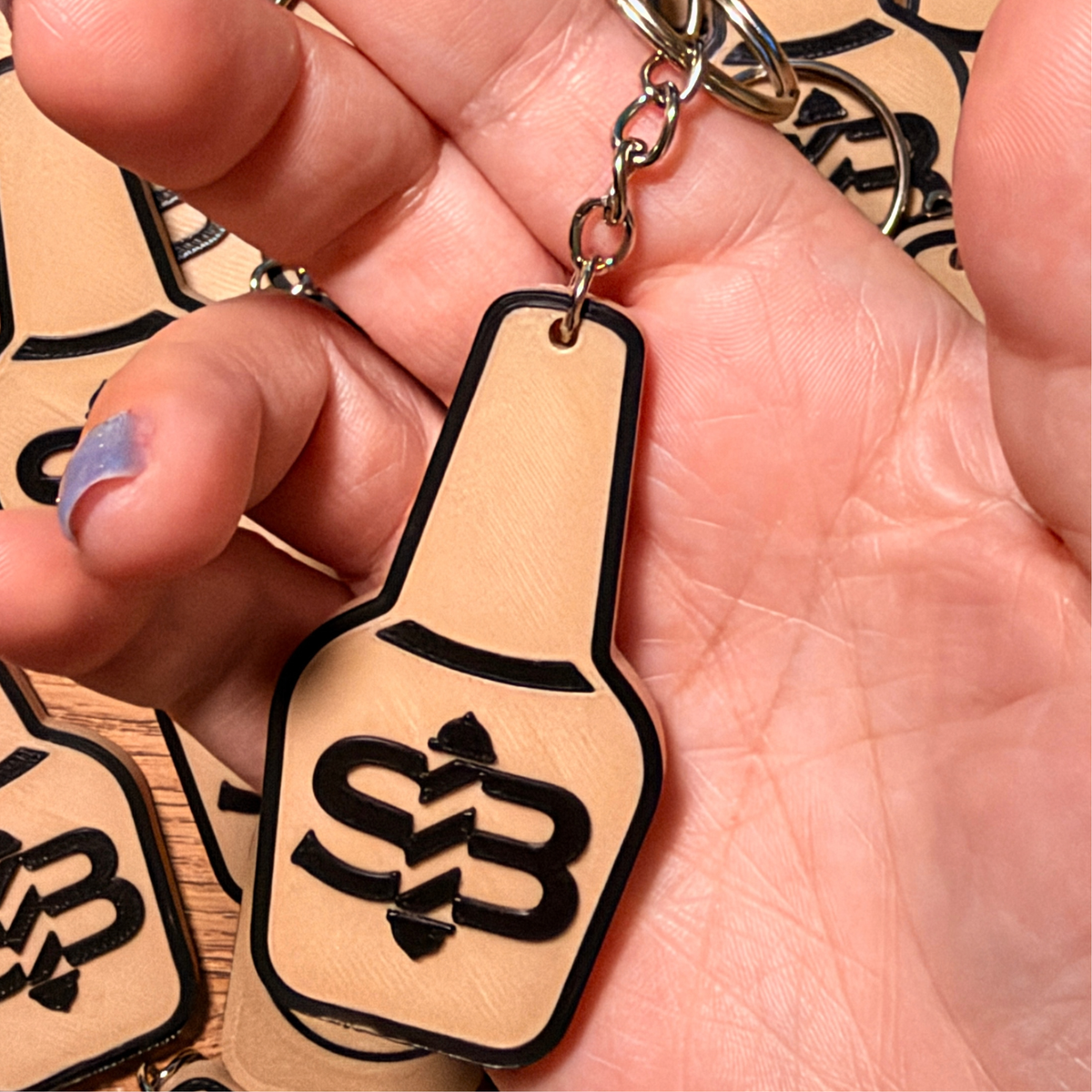 Personalised NFC keyring with logo, photo 2 of 7