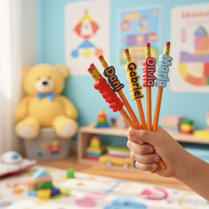 Topper para lápis personalizado NOMI, impressão 3D