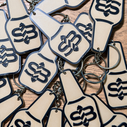 Personalised NFC keyring with logo, photo 3 of 7
