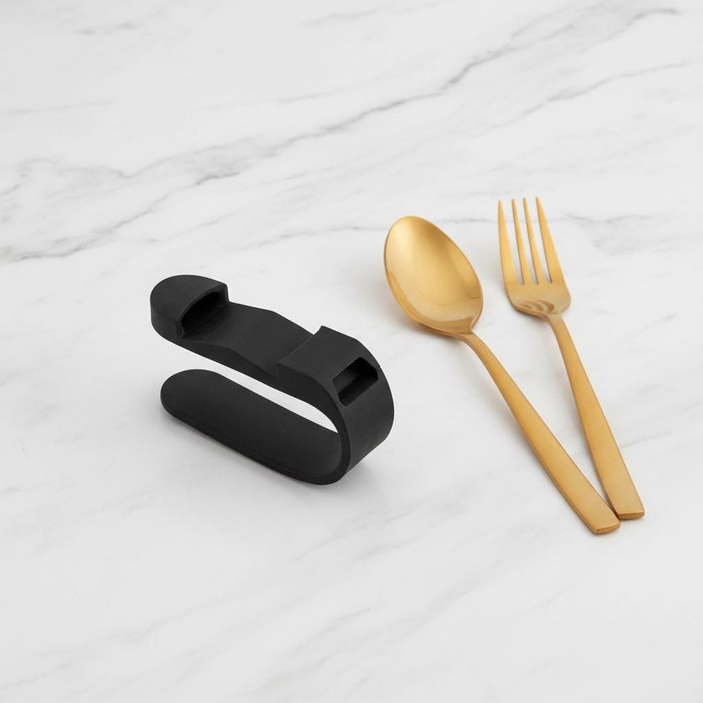 ELO adaptive cutlery holder, 3D printed