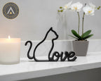 MIA | Decoração de Gato | Enfeite para Amantes de Gatos | Decoração para Casa | Presente para Cat Lover | ALYQO