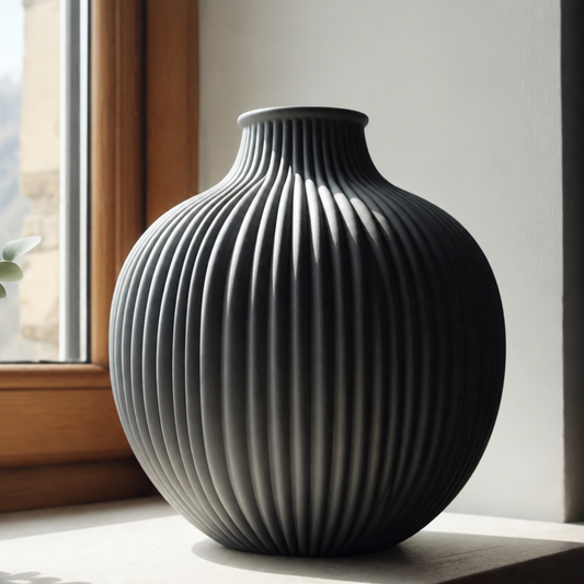 Vaso canelado AUREA, impressão 3D
