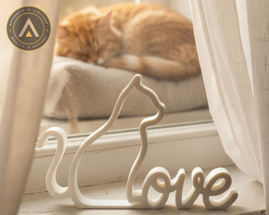 MIA | Decoração de Gato | Enfeite para Amantes de Gatos | Decoração para Casa | Presente para Cat Lover | ALYQO