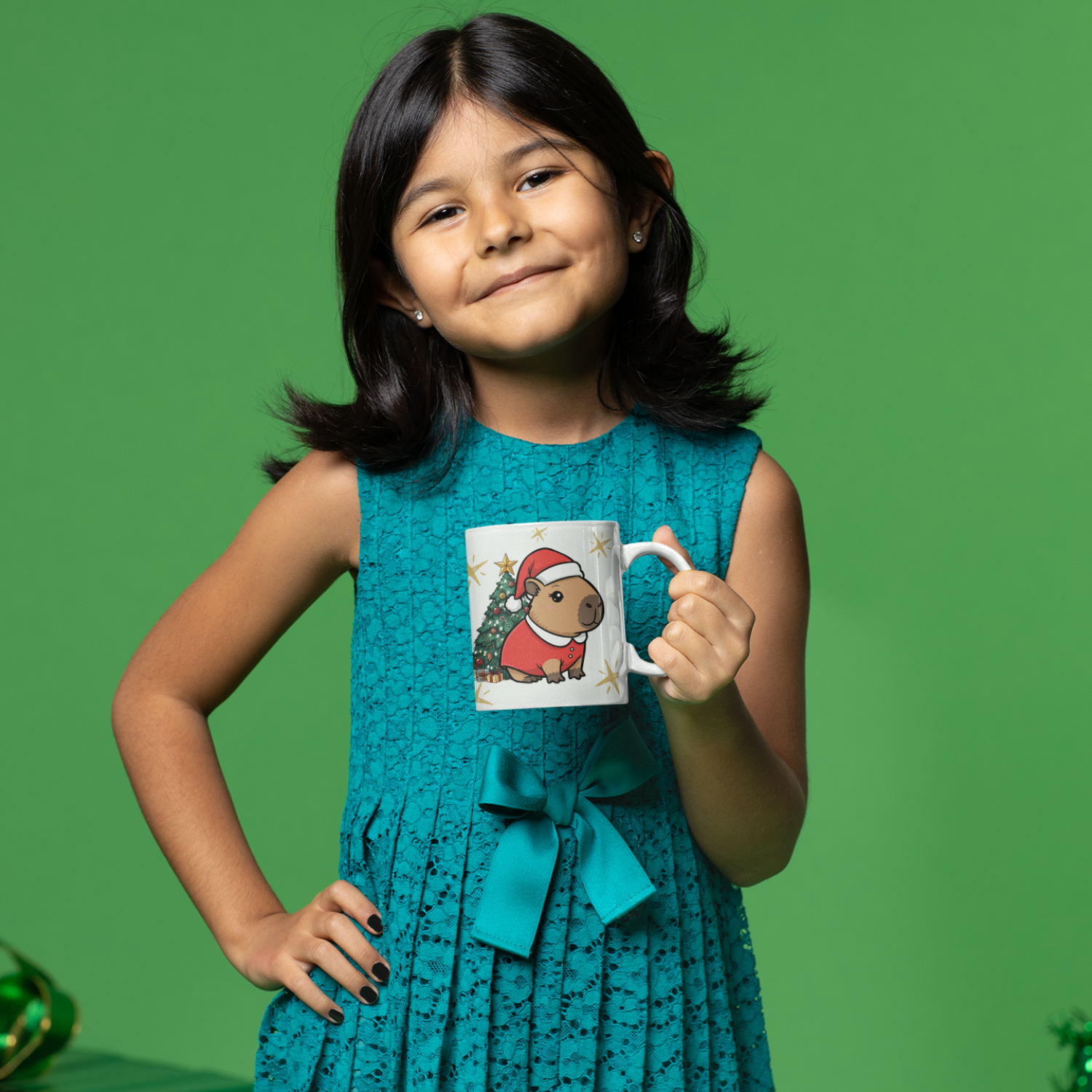 caneca capivara natalícia – feliz natal caneca capivara natalícia – feliz natal